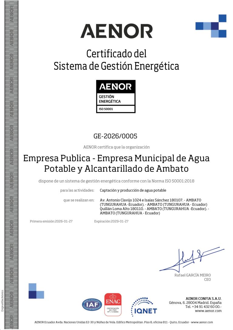 Certificado Gestión Energética